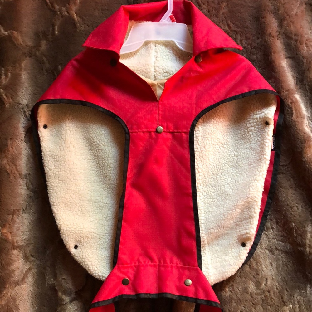 Zack & Zoey doggie raincoat with snap out fleece liner